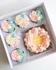 Pudełko Na Muffiny I Torcik 23X23X10Cm Biało-Transparentne Bento Box