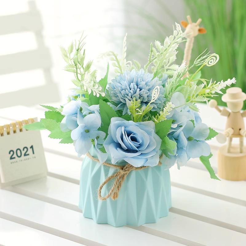 Indoor Artificial Flower Bouquet Decor for Office or Living Room