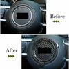 Car Steering Wheel Panel Trim Decor Cover For Jeep Wrangler JL 18+ Carbon Fiber