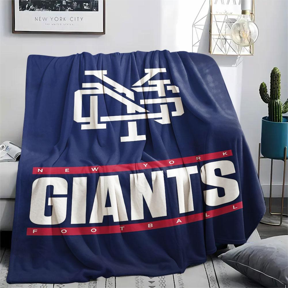 Giants Printed Flannel Blanket, soft throw for bedroom sofa, washable, fan merchandise, great gift.