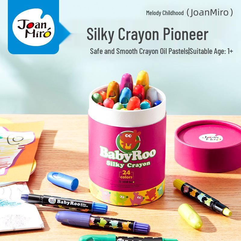 

Milo Childhood Rotating Washable Crayons & Oil Pastels Set for Kids