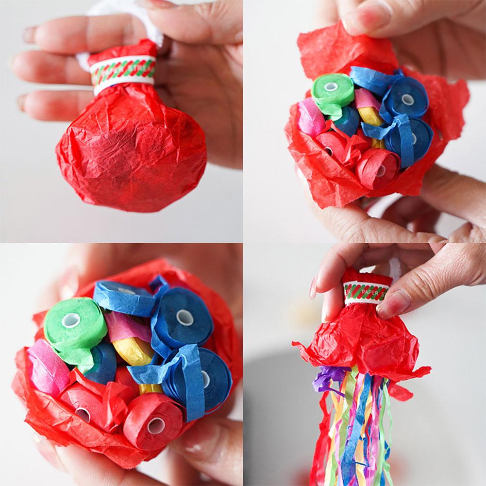 Party Popper Hand Throw Streamer Confetti Decoration Paper Hand Throw Ribbon for Wedding Celebration Atmosphere Props Supplies