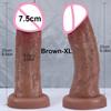 New 7.5cm Big Glans Penis Realistic Dildo Huge Anal Plug Suction Cup Adult Strapon Sex Toys For Woman Vagina Orgasm Masturbation