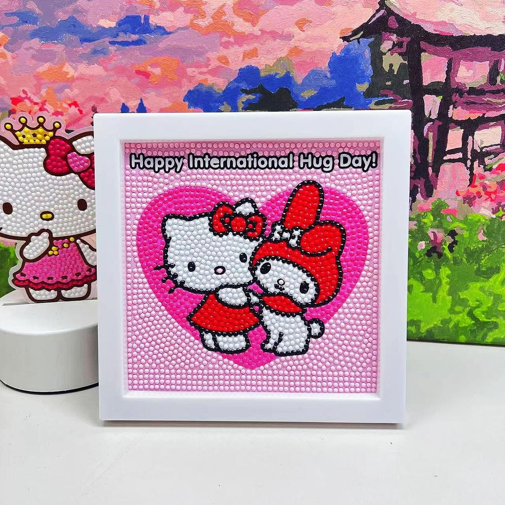 Free Shipping/Cartoon Diamond Painting Children'S Gift Handmade Cross Stitch Framed Diy Bedroom Sticker