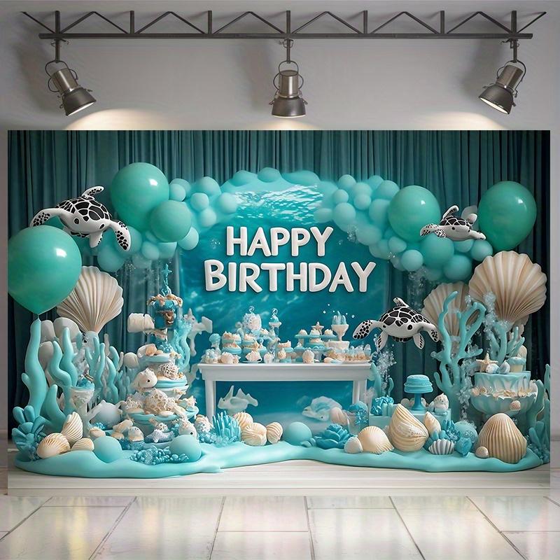 Party Backdrop Under The Sea Under Backgrounds Well Settings Event Backdrop Decoration Front Door Decor