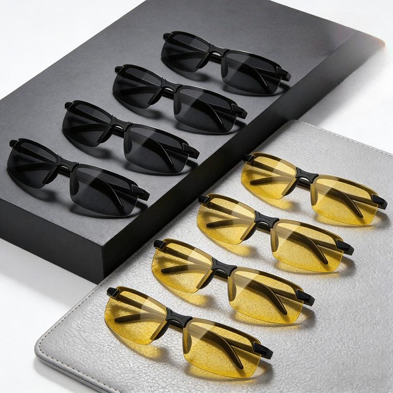 8 Pairs of Sports and Leisure Driving Glasses Anti Glare At Night Clear Vision Suitable for Daily Travel and Driving