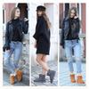 Winter short snow boots women's velvet thickened warm fashionable versatile non-slip buckle cotton shoes