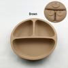 Spot Silicone Divided Baby Plate - Suction Bowl for Infant Feeding and Training