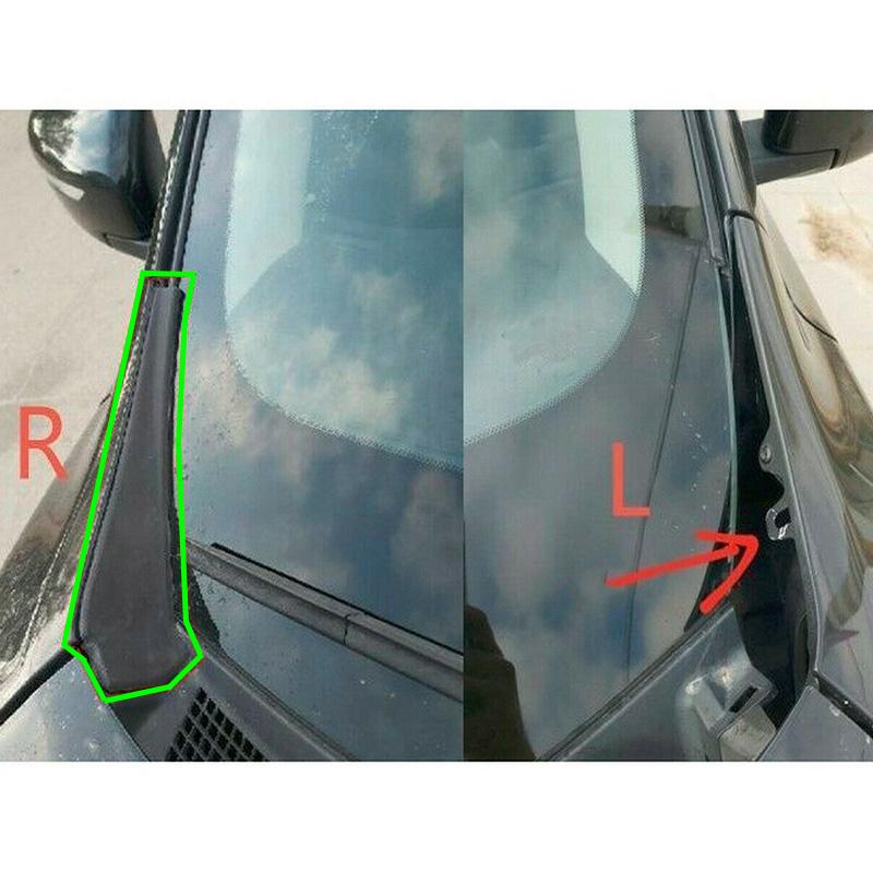 Pair Car Front Side Windshield Wiper Cowl Extension Trim Cape Black Grille Outer Cover for Nissan Rogue 2014-2020 Exterior Parts