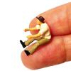 1:64 Scale Hand Painted Miniature Figures for Dioramas Props,Photography Collector Realistic Lumberjacks Figure Models