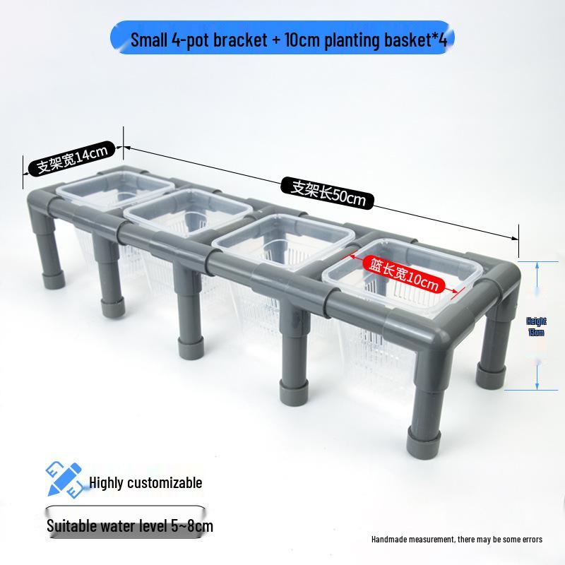 Hydroponic Plant Basket for Aquatic Tanks - Pothos Holder & Landscaping Decor