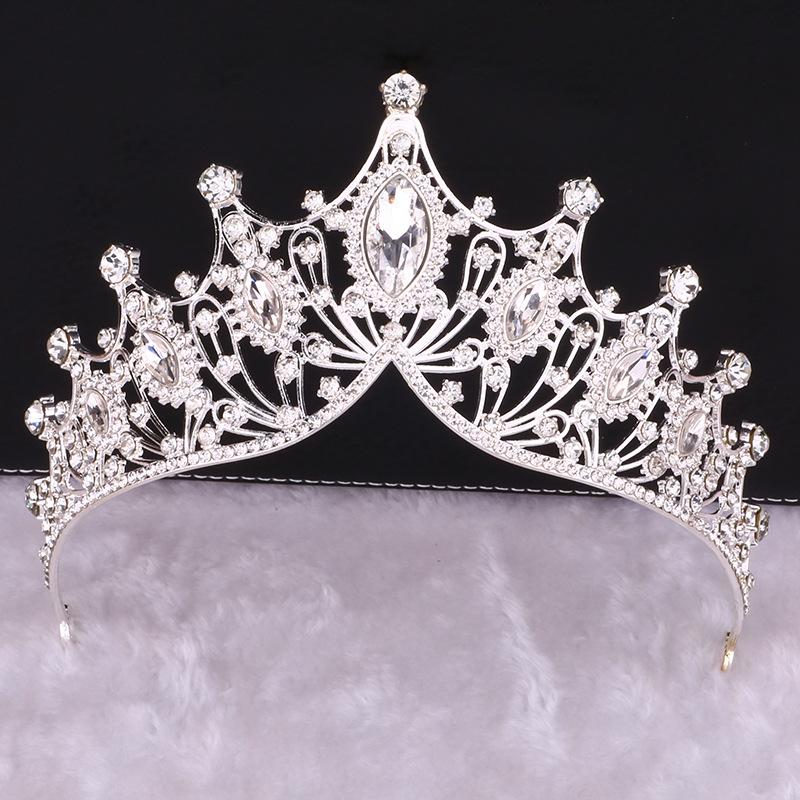 Bridal Crown Tiara Princess Birthday Rhinestone Crown Atmospheric Wedding Dress Accessories