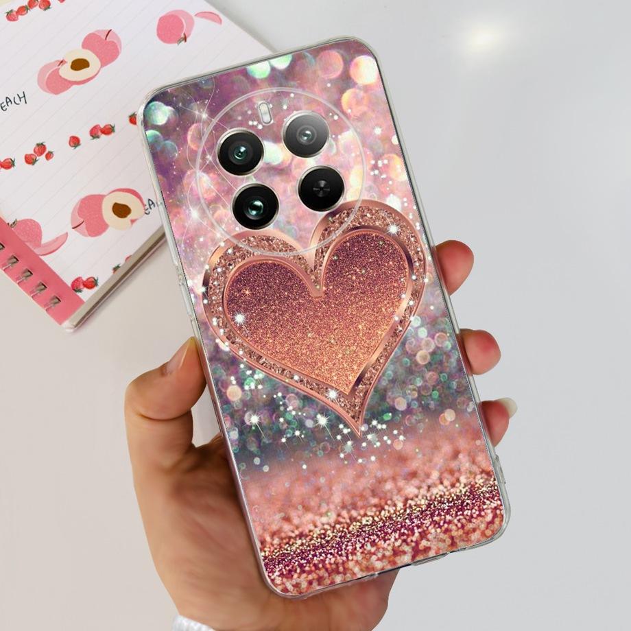 For Realme 12 Pro Plus Case Soft Clear TPU Silicone Phone Case For Realme 12 Pro Pro+ Cute Cartoon Shockproof Back Cover Fundas