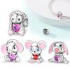 Coppercute Mouse Charms Beads For Originalbracelet Necklace Jewelry Making