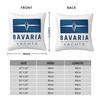 Bavaria Yachts Blue Silver Logo Square Pillowcase Cushion Cover Pillow Case Throw Pillow Cover for Home Sofa Living Room