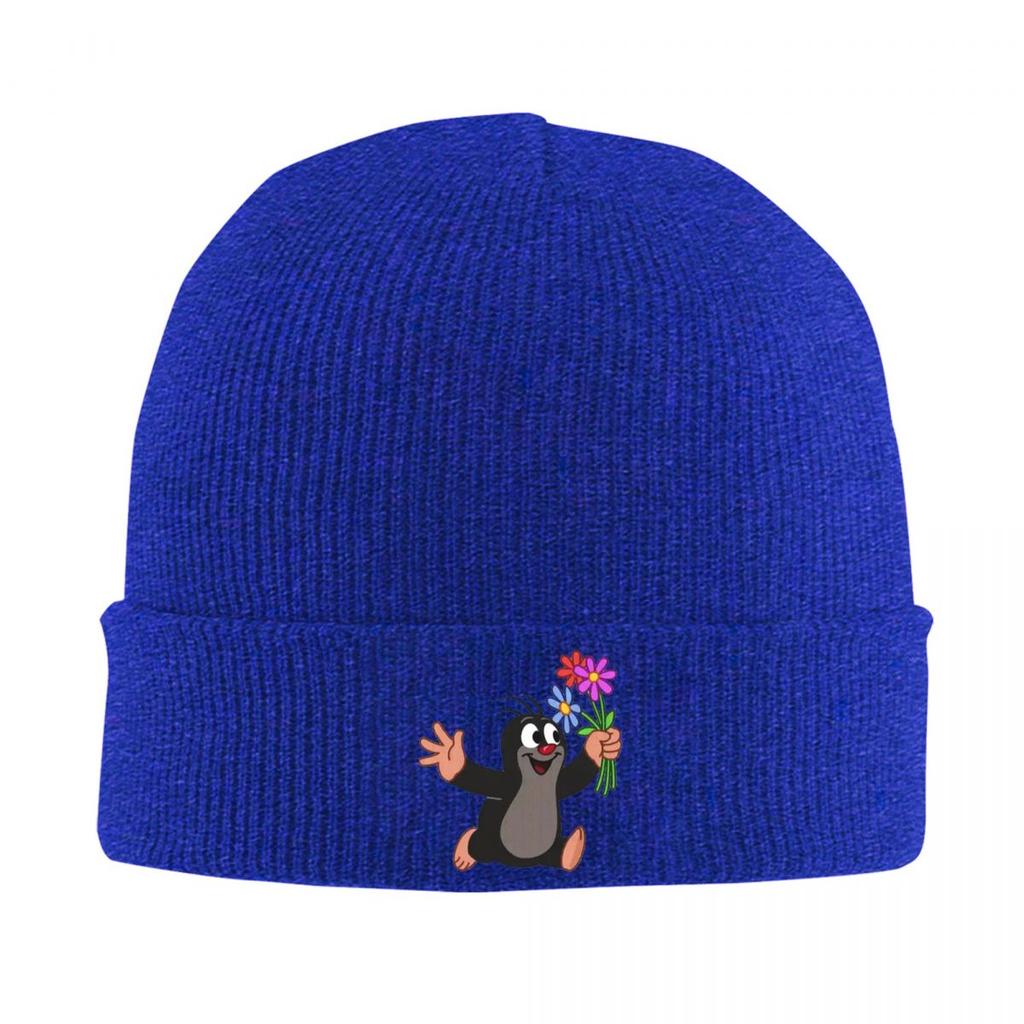 Mole Happy Krtek Warm Knitted Cap Winter Knit Bonnet Hat Skullies Beanies Hip Hop Caps for Unisex