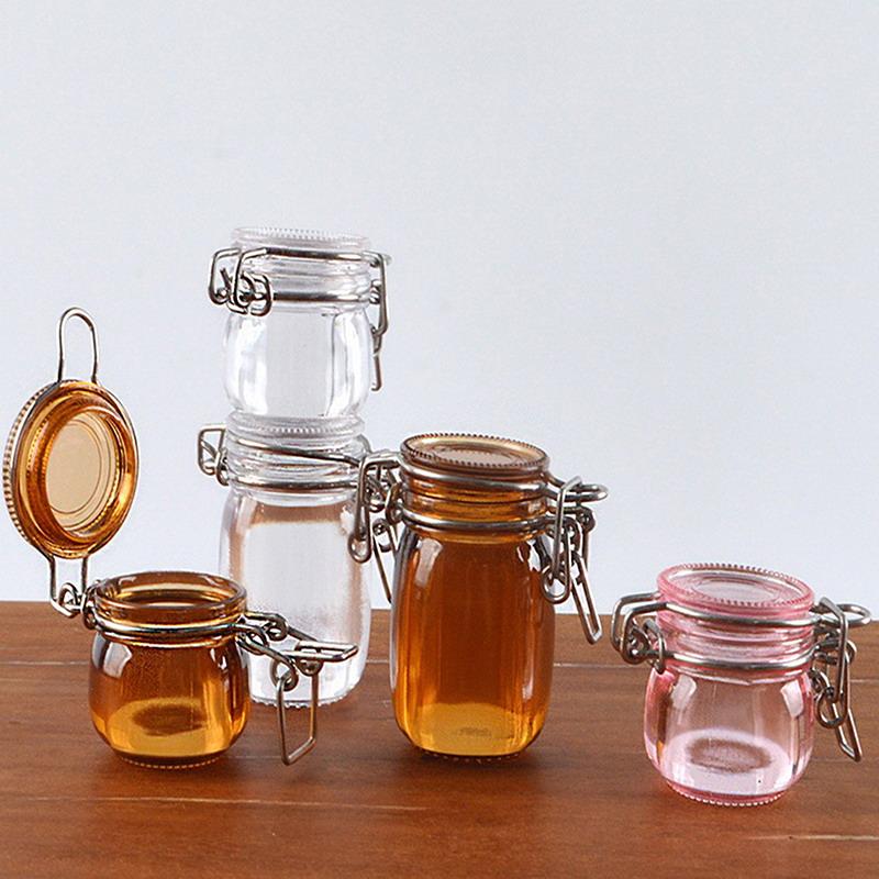 2Pcs/Set 1/6 Scale Miniature Dollhouse Transparent Storage Tank Model Toys Doll Accessories