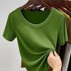 Summer Women's Short Sleeve T-Shirt, Korean Style, Modal Fabric, Thin and Soft