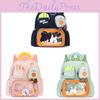 Kids Cute Cartoon School Backpack With Reinforced Spinal Support And Animal Design For Preschoolers
