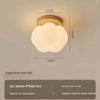 French Retro Ceiling Light with Chinese Corridor Style, Pumpkin-Shaped for Balcony and Entrance Hall