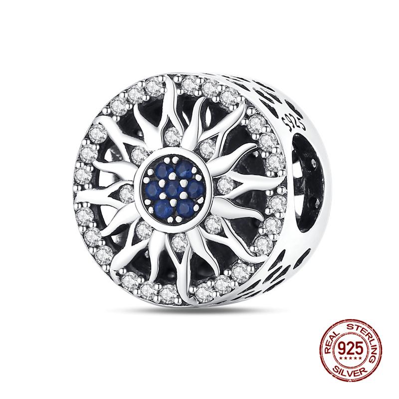 925 Silver Devil's Eye Charm Beads 3mm Fit DIY Bracelet Women's Fashion Jewelry Gift Original Handmade