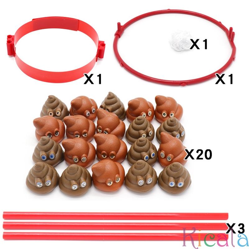 1 Set Poop Head Hoops For Kid Adults Carnival Game Adjustable Basket Net Headband Party Birthday Family Indoor Game For Christma
