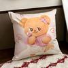 Cartoon BButter BBear Cushion Cover Reversible Soft Durable Pillow Cover Home  Car MultiScene Use for Daily Comfort