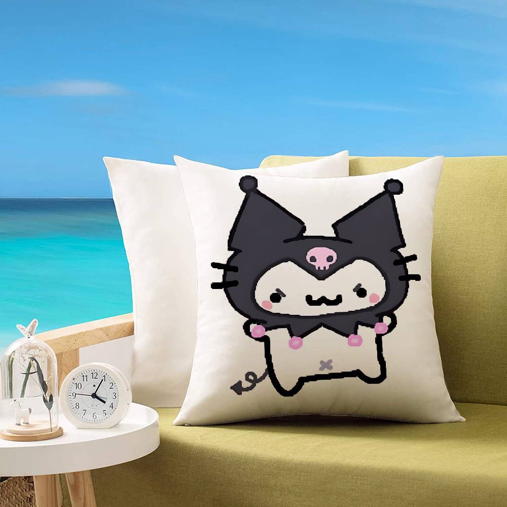 Cute B-Basiilleaf Cat Customizable Square Pillowcases, Stylish And Soft, Perfect For Beds, Cars, And Sofas.