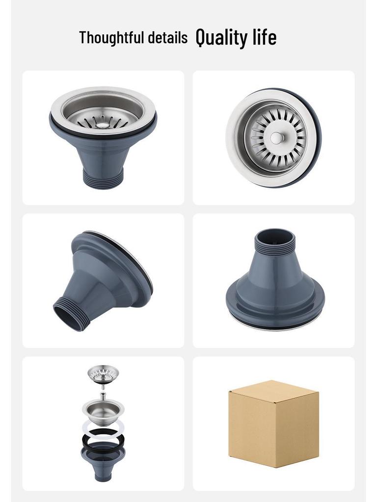 304 Stainless Steel Basket Strainer for Kitchen Sink