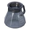 Tetera para Café Resistente al Calor Olla Transparente de Vidrio Negro para Compartir Café Tetera de Té para Cocina Hogar 600ml