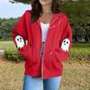 Women's Fashion Casual Long Sleeve Solid Color Hooded Sweatshirt Tops