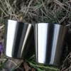 Outdoor Camping Wandern Polierter Edelstahl Whiskey Likör Becher für Flachmann