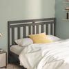 VidaXL Headboard Grey 126x4x100 Cm Solid Pine Wood 814086