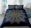 Hand Painting Lion Golden Bedding Set King Queen Double Full Twin Single Size Luxury Soft Bed Linen Set