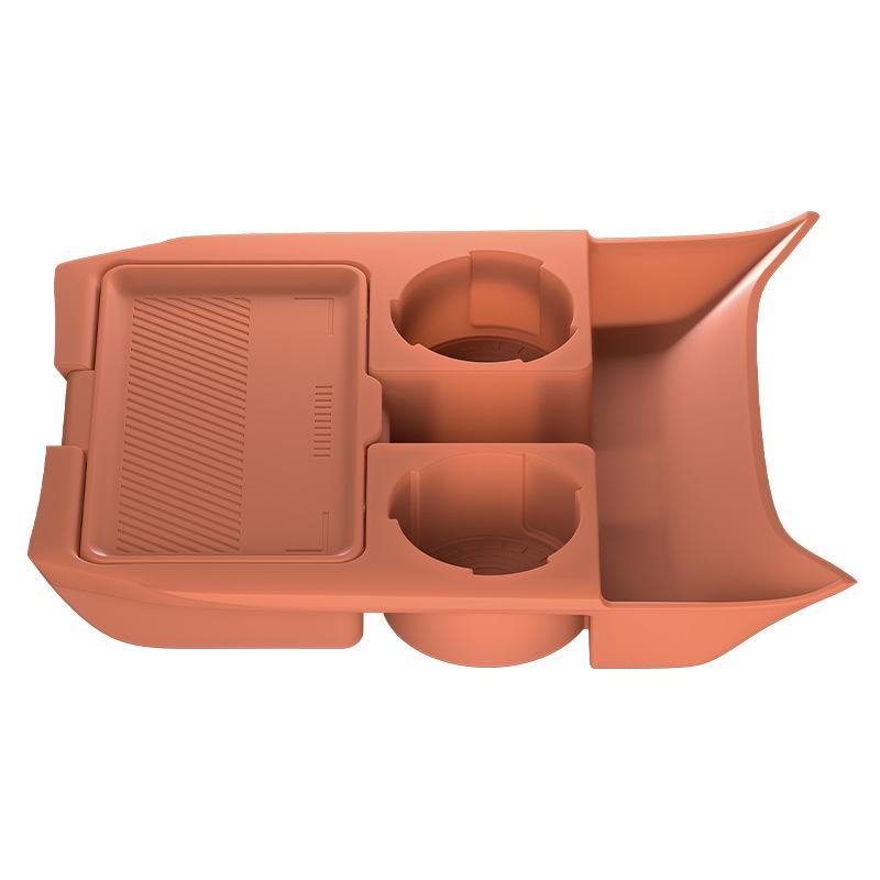 Fit for Deepal S07 2023-2026 Central Console Lower Storage Box Silicone Organizer Tray Stowing Tidying Car Interior Accessories