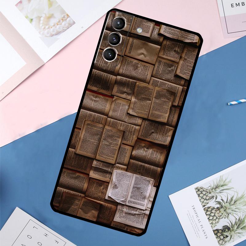 Book Lover Case For Samsung Galaxy S25 Ultra S21 S22 S23 S24 Ultra S9 S10 Plus S20 FE S25 FE Back Cover