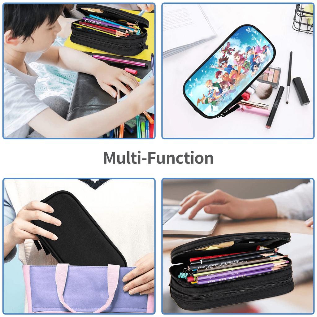 Custom Digital Monster Large Capacity Bags for Child  School Pencil Bag for Boys Gilrs Kids