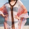 Oversize Crochet Beach Dress Cover up Sarong Kaftan Beach Tunic Plage Bathing Bikini Cover up Q900