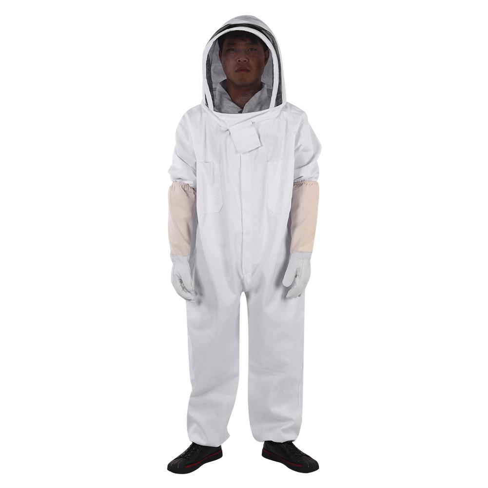 Professional Beekeeping Protective Suit Gloves Beekeeper Protect Equipment Jumpsuit(L)