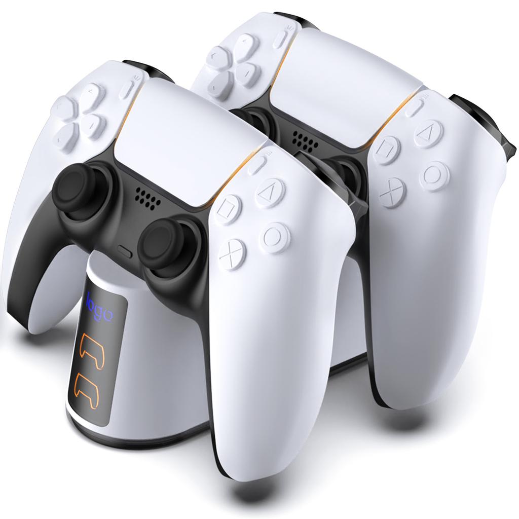 PS5 Controller Charger Dual Dock 3A Fast Charging RGB Light Effect Japan Version Custom Charging Station for PRO
