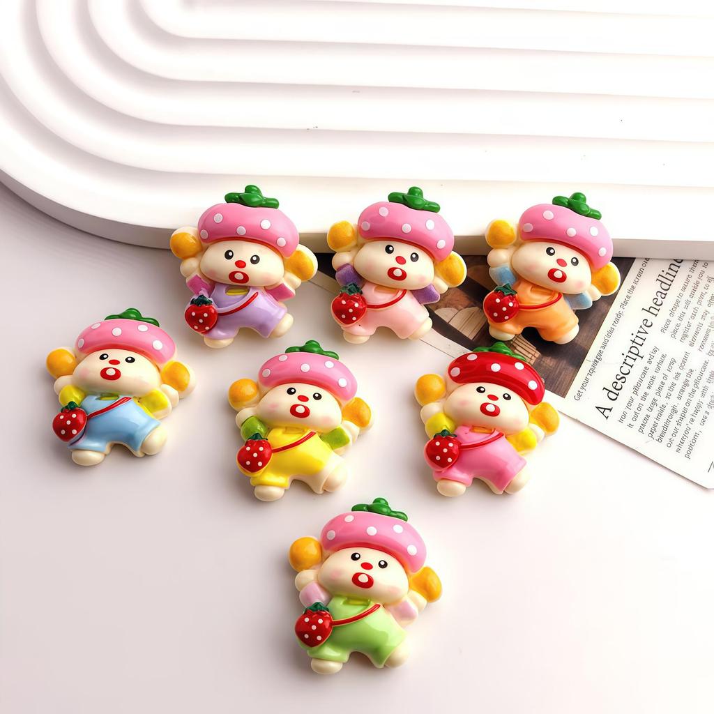 Handmade DIY Resin Accessories: Apple Dog Charms, Children's Hair Clips, Claw Clips, Pendants, Ornaments, Beaded Pens, Cream Glue Materials.
