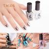 Vernis à ongles métallique, couche de Base transparente, effet miroir, soins pour ongles, 6ml