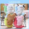Charming Moon Bear Plush Keychain High-quality Pp Cotton Filling
