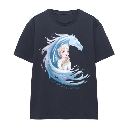 Frozen Womens/Ladies Believe In Yourself The Water Spirit Elsa & Nokk T-Shirt