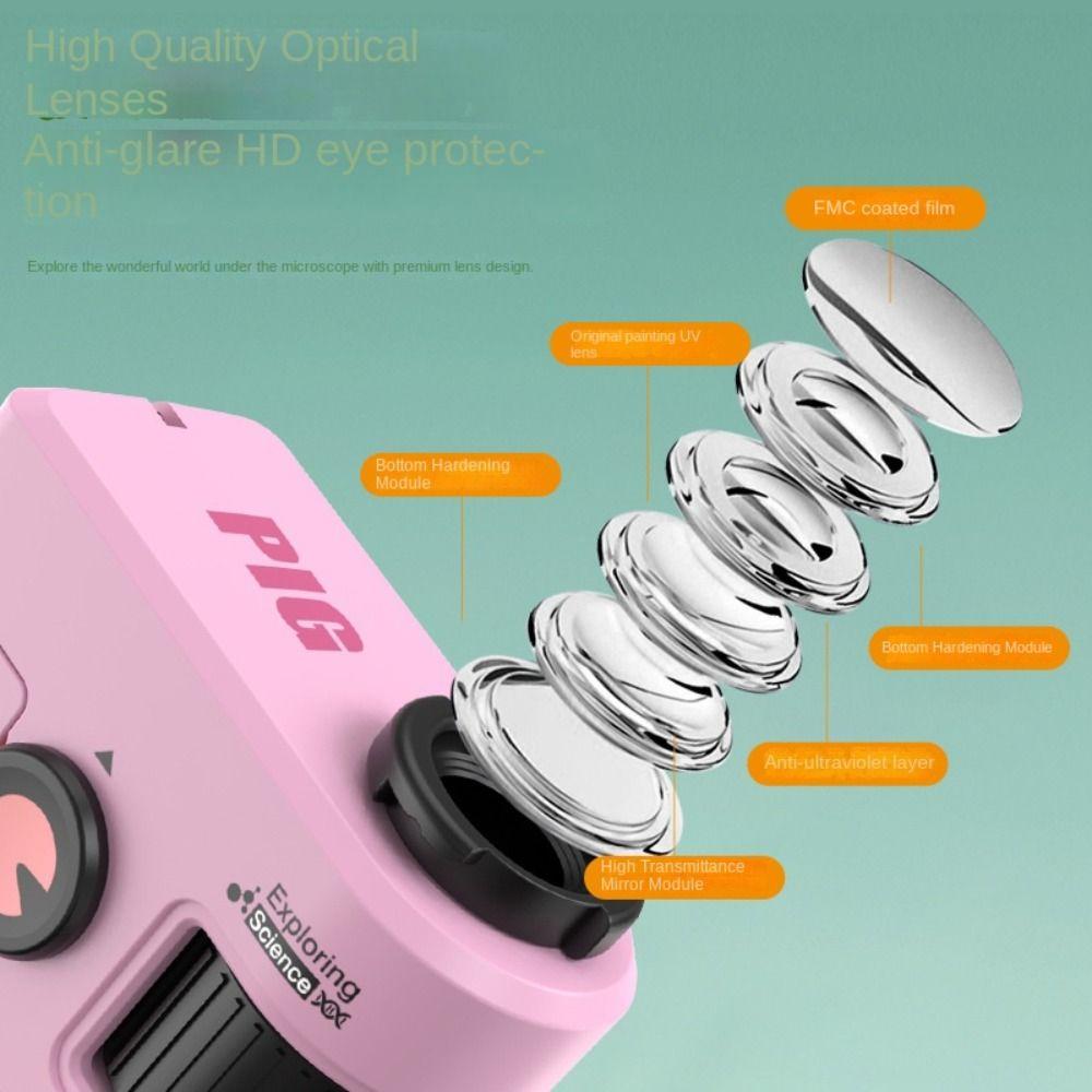 LED Flashlight 80x Mini Microscope Pocket Size Pocket Microscope Science Portable Microscope Boys