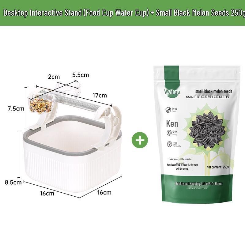 Parrot Potty Training Stand with Poop Bucket - Fixed-Point Defecation Platform for Medium & Large Birds