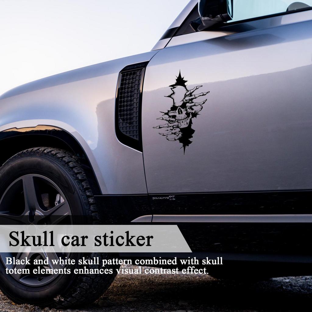 Skeleton Car Sticker Halloween Creepy Sticker Decoration Body Decals For Car Truck SUV Motorcycle Vehicles Window Exterior Hood