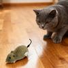 Wind-Up Mouse Cat Toy Realistic Furry Mouse Interactive Pet Toy Funny Moving Mouse for Chasing And Pouncing Play Stimulates Indoor Hunting Instincts