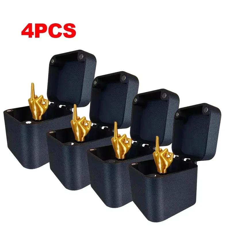 Cadou de farsă interesant de Crăciun Degetul mijlociu în cutie Cutie de Crăciun Cadouri creative amuzante Decor pentru birou Decorarea casei