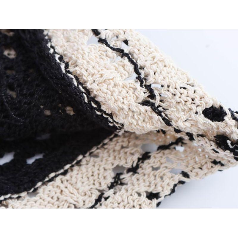 Kaslead New Arrival Women's Clothing Fashion Style Fashion Minimalist Laminated Decoration Knitting Tops 3991103